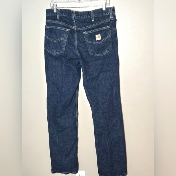 Men's Carhartt FR Flame Resistant Relaxed Straight Jeans, Size 32x32 - Picture 2 of 5